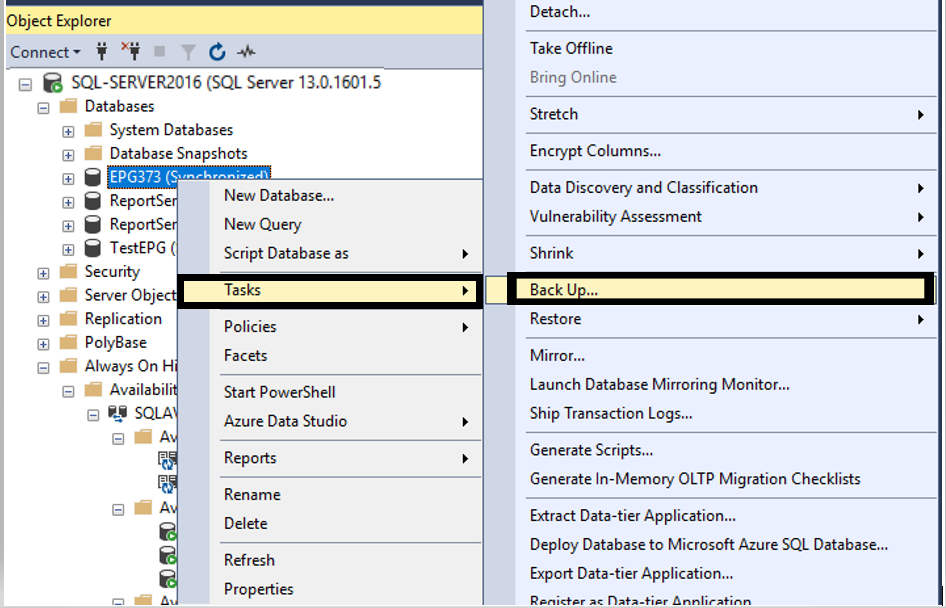 EPG Database - How to Setup EPG in High Availability Always ON SQL ...